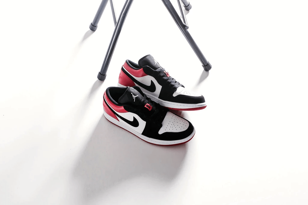 Nike Air Jordan 1 Low 'Black Toe' 553558-116 â AUTHENTIC SHOES