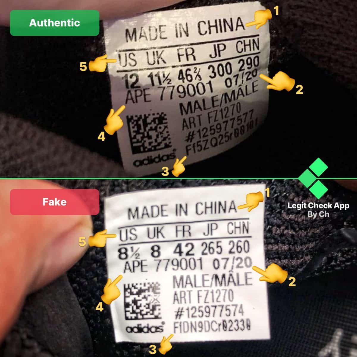 yeezy 380 real vs fake