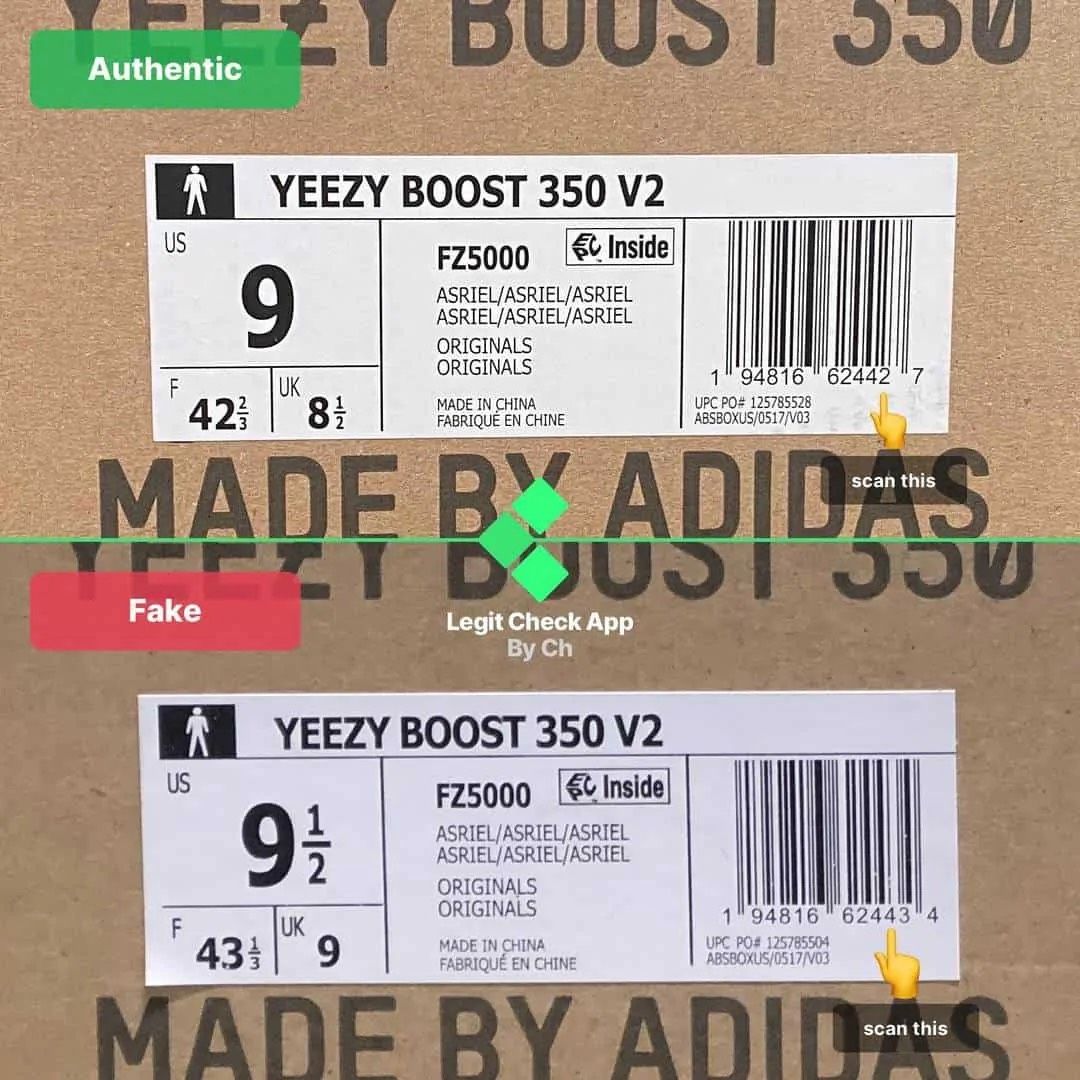 yeezy carbon blue real vs fake