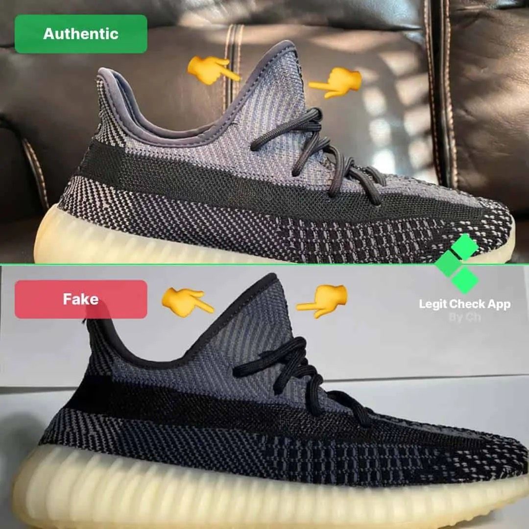 real vs fake yeezy carbon