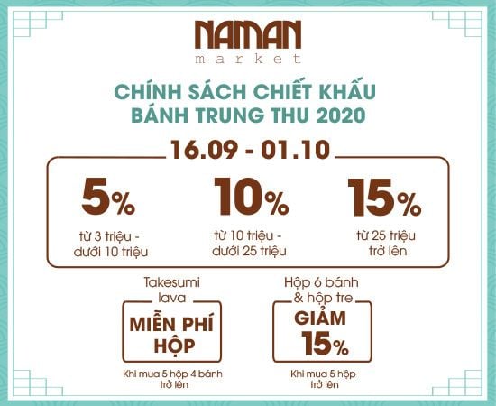 WHOLESALE PRICE FOR TAKESUMI MOONCAKE 2020