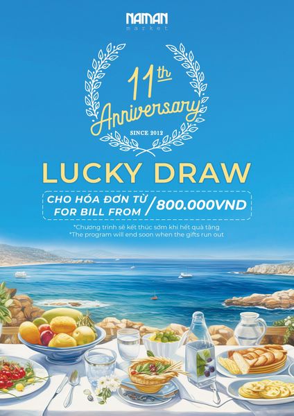 CHƯƠNG TRÌNH BỐC THĂM MAY MẮN KHI MUA HÀNG TẠI NAM AN MARKET