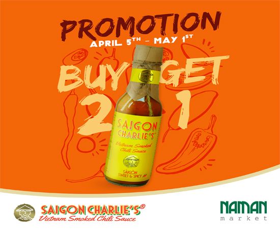 SPECIAL PROMOTION: BUY 2 GET 1 Saigon Charlie’s Chili Sauce (May 15th - May 29th)