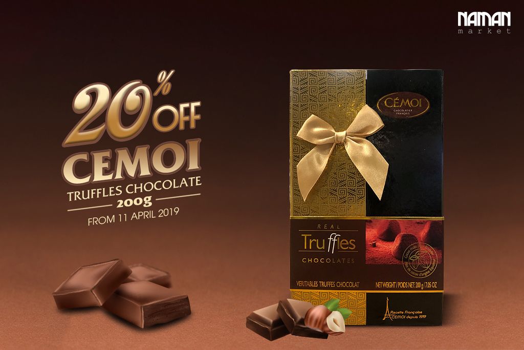 20% OFF FOR CEMOI TRUFFLES CHOCOLATE 200G