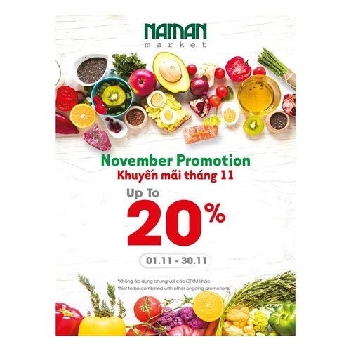 EXPRESSING YOUR LOVE MESSAGE WITH NAM AN MARKET!  PROMOTION UP TO 20%