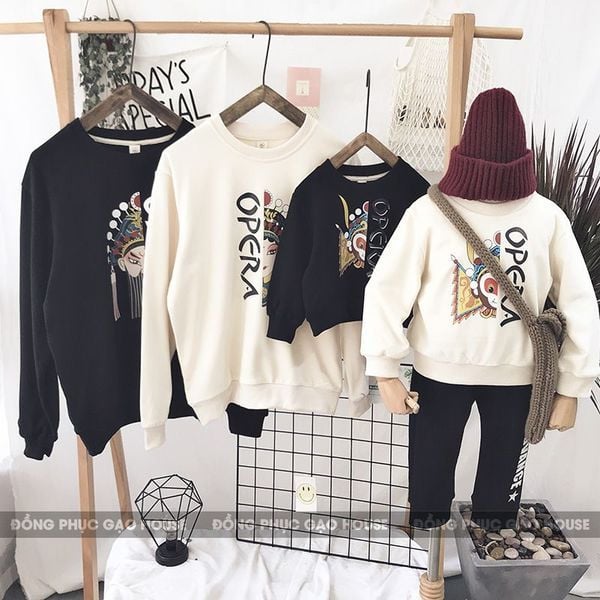 10_áo hoodie đồng phục gia đình mùa đông