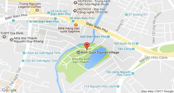 Văn Thánh nằm ngay trên đường Điện Biên Phủ