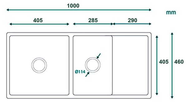 Chậu rửa bát Gento GT04-10046 1 bàn chờ thông số