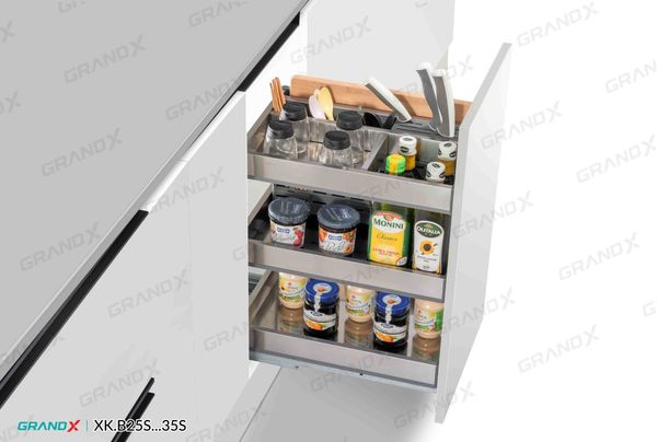 Giá dao thớt gia vị Grandx Sirius inox hộp