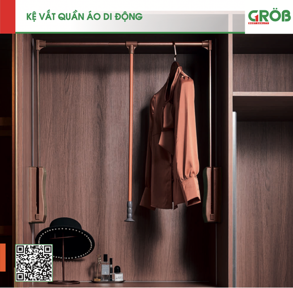 Phụ kiện tủ áo GROB - Tay nâng quần áo