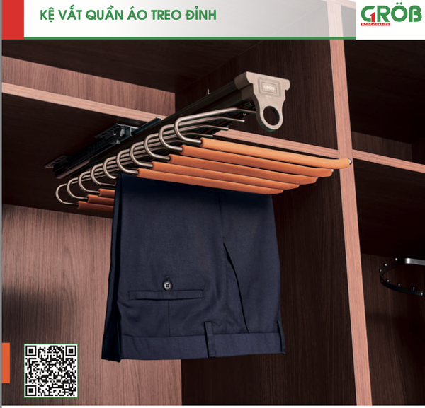 Phụ kiện tủ áo GROB - Tay nâng quần áo
