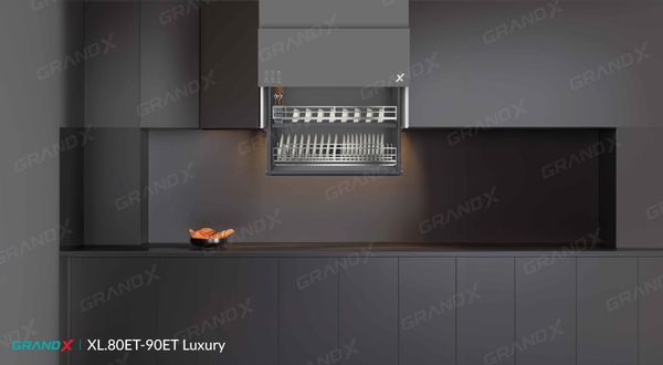 Phụ kiện tủ bếp GRANX dòng Titanium  giá bát nâng hạ điện
