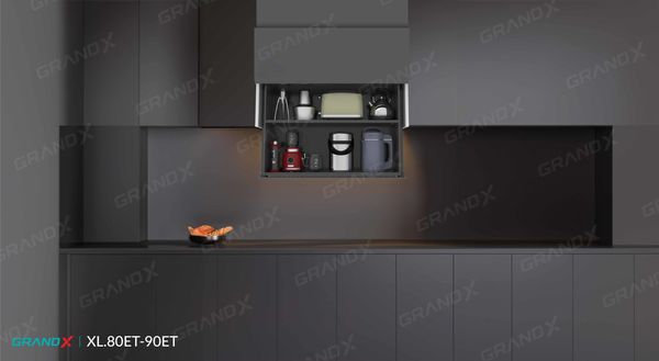 Giá gia vị nâng hạ điện GRANDX