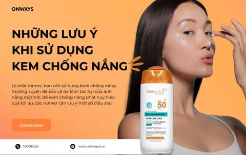 NHỮNG LƯU Ý KHI SỬ DỤNG KEM CHỐNG NẮNG CHO RUNNER