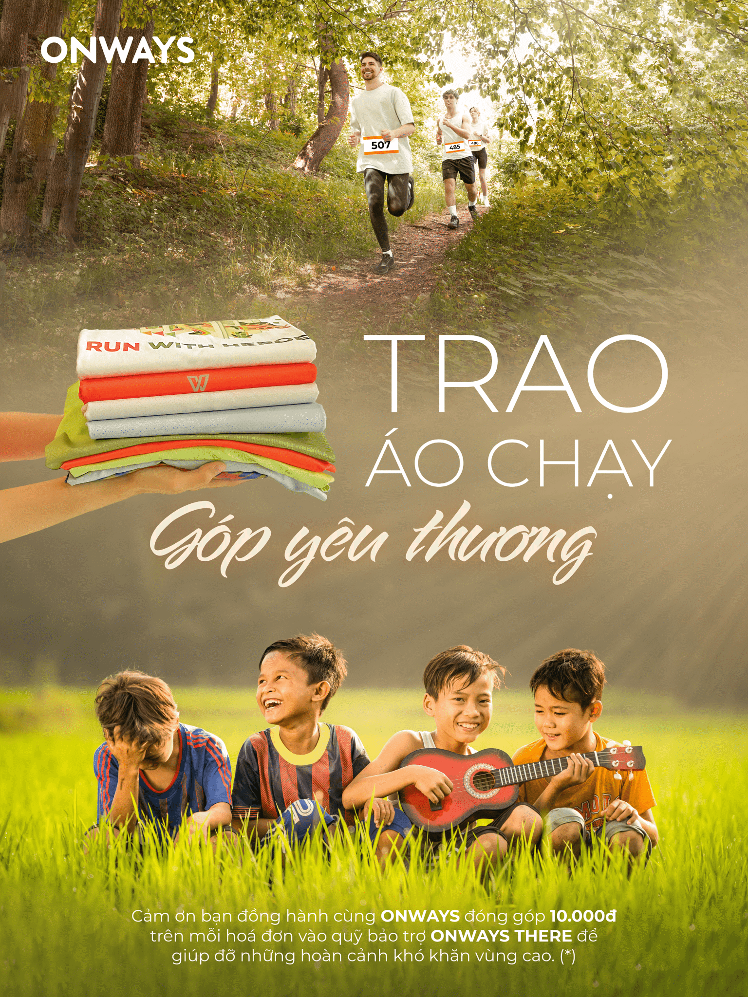 TRAO ÁO CHẠY, GÓP YÊU THƯƠNG - CÙNG ONWAYS TẠO NÊN GIÁ TRỊ TỐT ĐẸP CHO CỘNG ĐỒNG