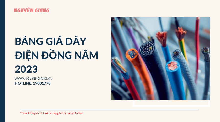 Bảng giá dây điện đồng 2023