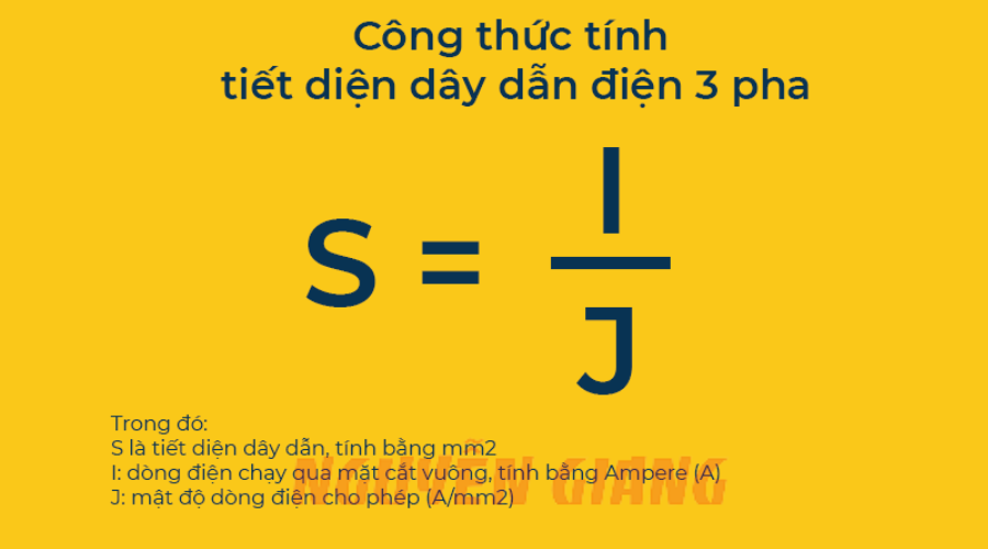 Công thức xác định tiết diện dây dẫn điện chuẩn