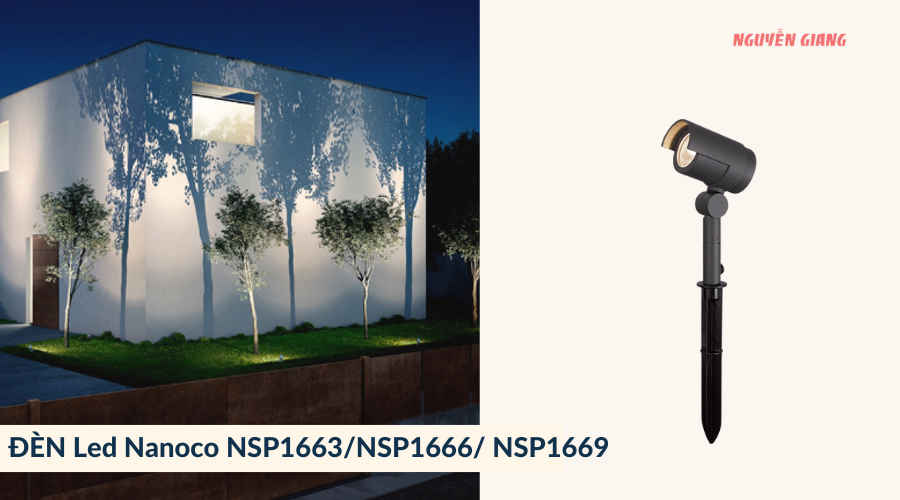 Đèn spotlight sân vườn Led Nanoco NSP1663/NSP1666/ NSP1669