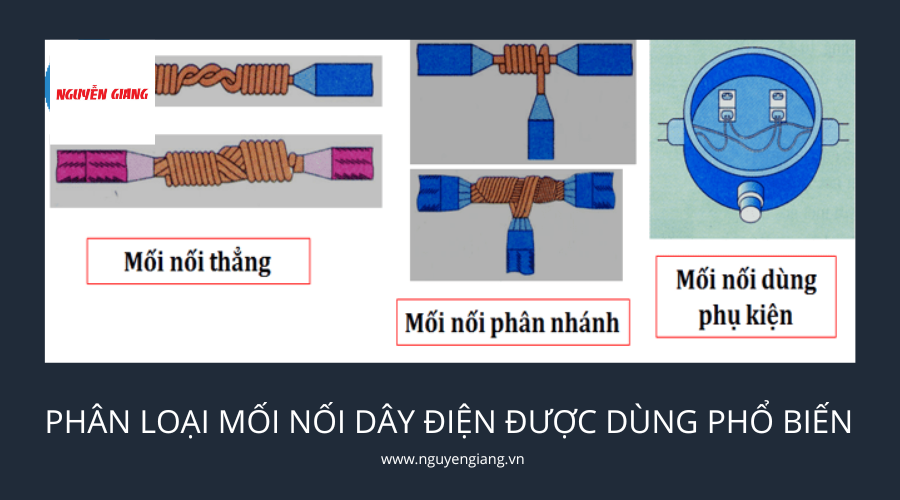 Phân loại mối nối dây điện được dùng phổ biến