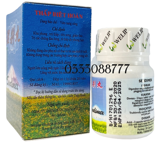 thấp biệt hoàn sendimex