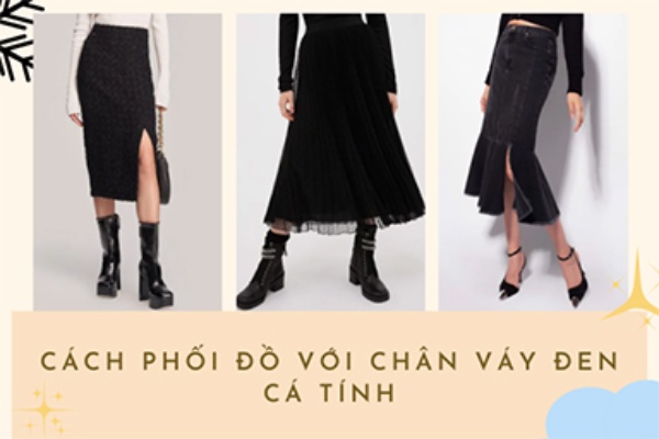 Set áo váy đen cá tính  SAF203  Tiệm Thanh Xuân