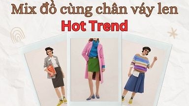 Gợi ý cách mix đồ với chân váy len cực HOTTREND