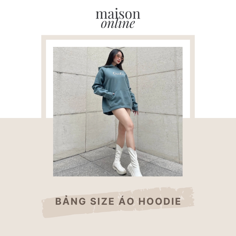 Bảng size áo hoodie chính xác nhất cho cả nam và nữ