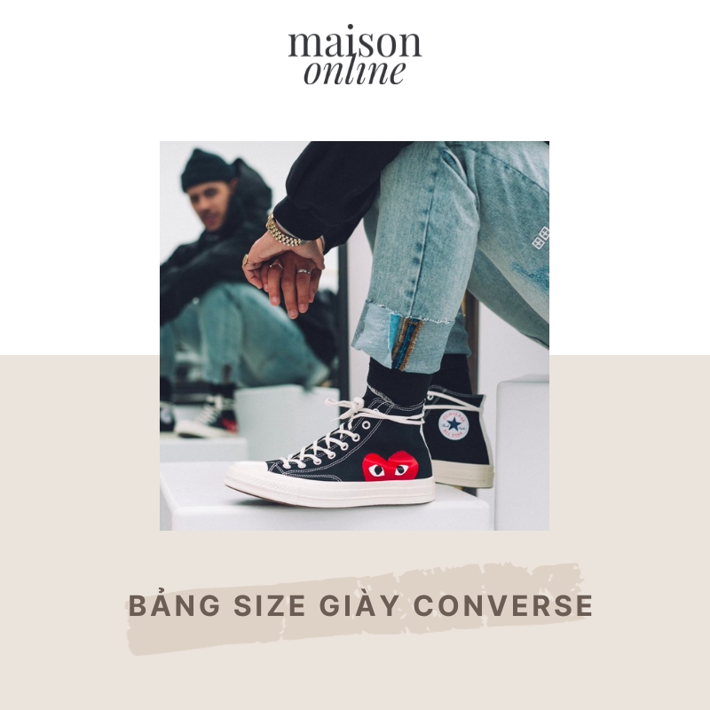 Giày converse size 34 chính outlet h?ng