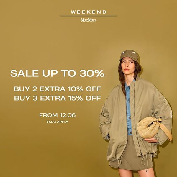 Thanh lịch mùa hè – Ưu đãi đậm chất Weekend Max Mara