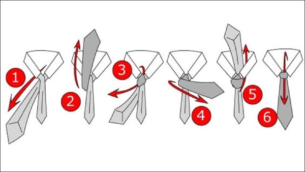 Các bước chi tiết thắt cà vạt theo kiểu Pratt Knot