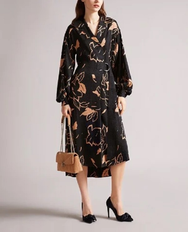 Đầm cổ vest thanh lịch