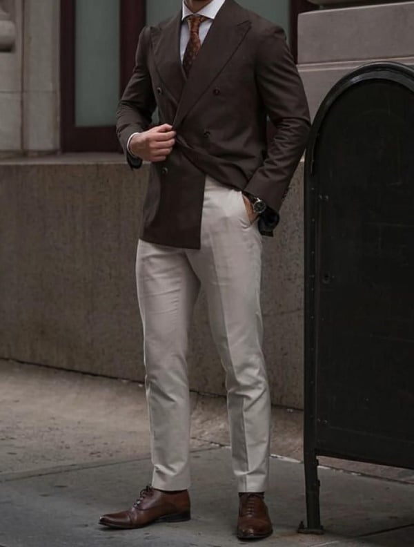 Phối giày oxford nam với bộ suit bảnh bao, lịch lãm