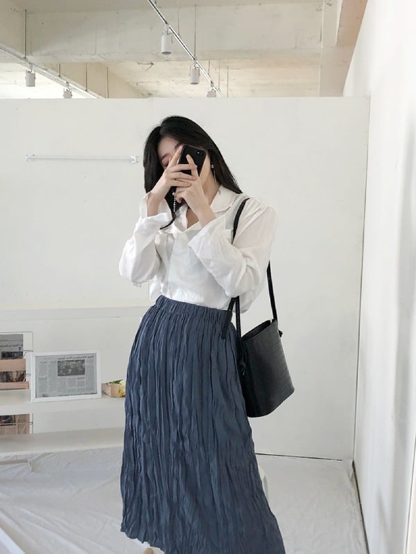 Chân váy xếp ly Hàn Quốc dáng ngắn  dài cực xinh GIÁ SOCK  Gumacvn