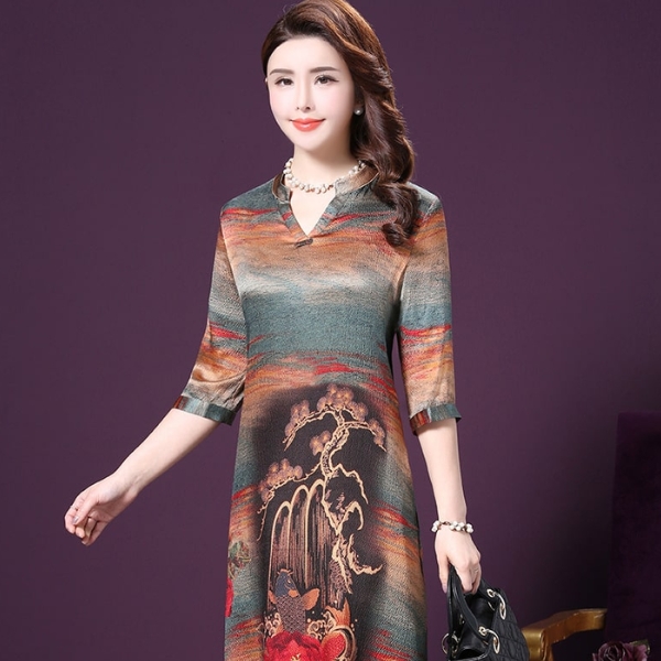 Đầm lụa sang trọng