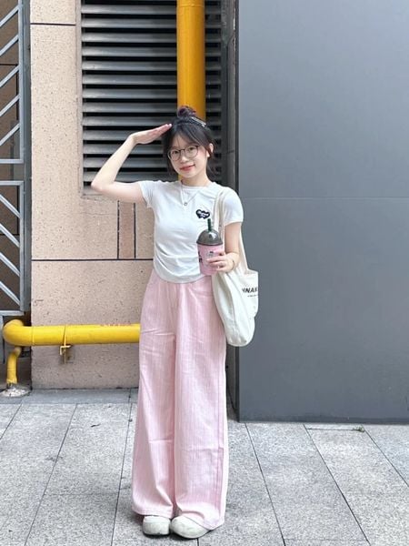 Phối đồ với màu hồng pastel