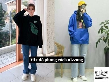 Áo hoodie phối cùng quần jean là set đồ không thể thiếu cho mùa đông