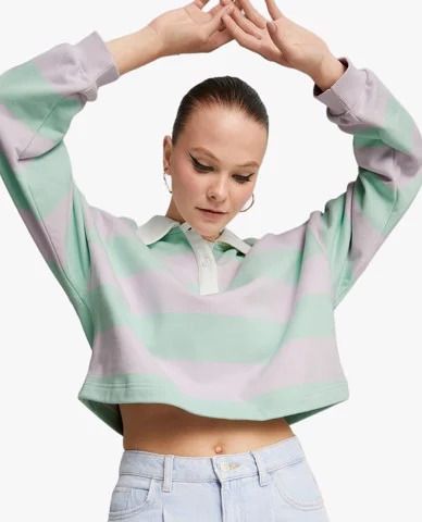 Phối quần Jeans với áo polo croptop PUMA cá tính