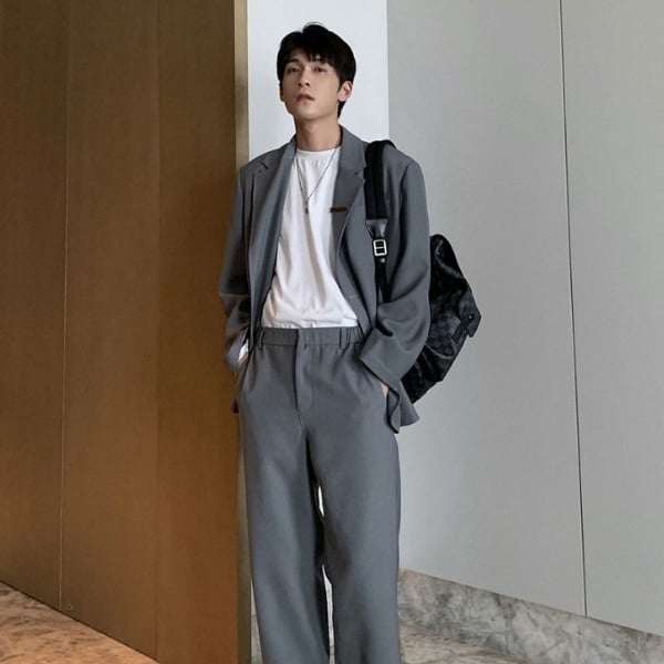 Quần tây với áo khoác blazer