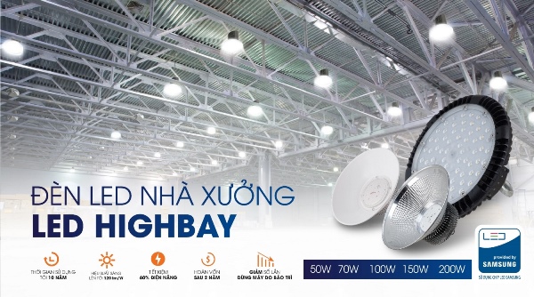 Đèn led nhà xưởng HighBay Rạng Đông (Giá mới 2020 đã rẻ hơn)