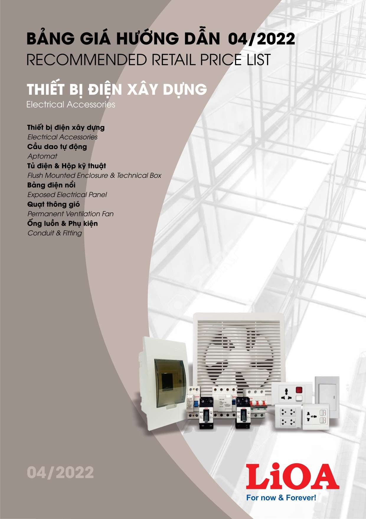 Bảng giá Thiết bị điện xây dựng, quạt hút, tủ điện, CB, bảng điện Lioa 2024 30