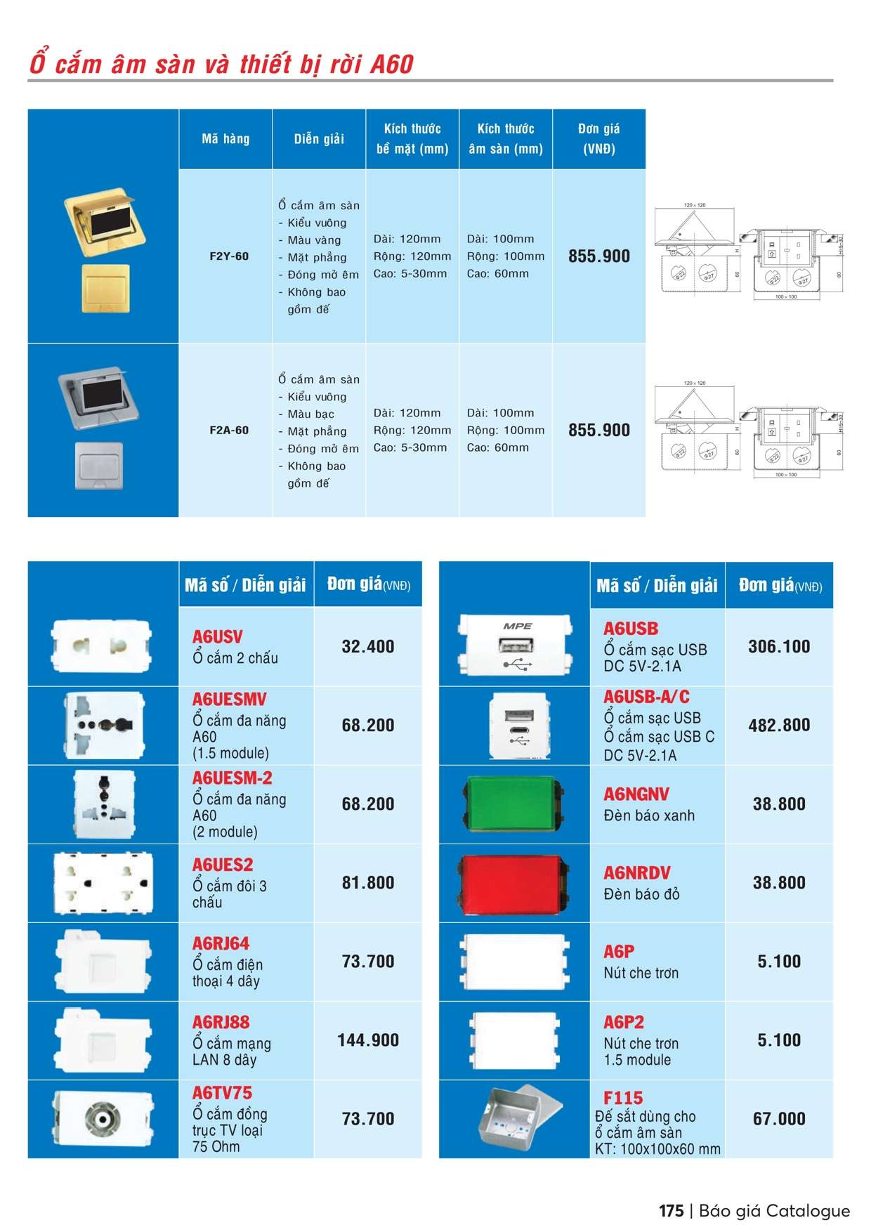 Catalogue bảng giá MPE - Trang 176