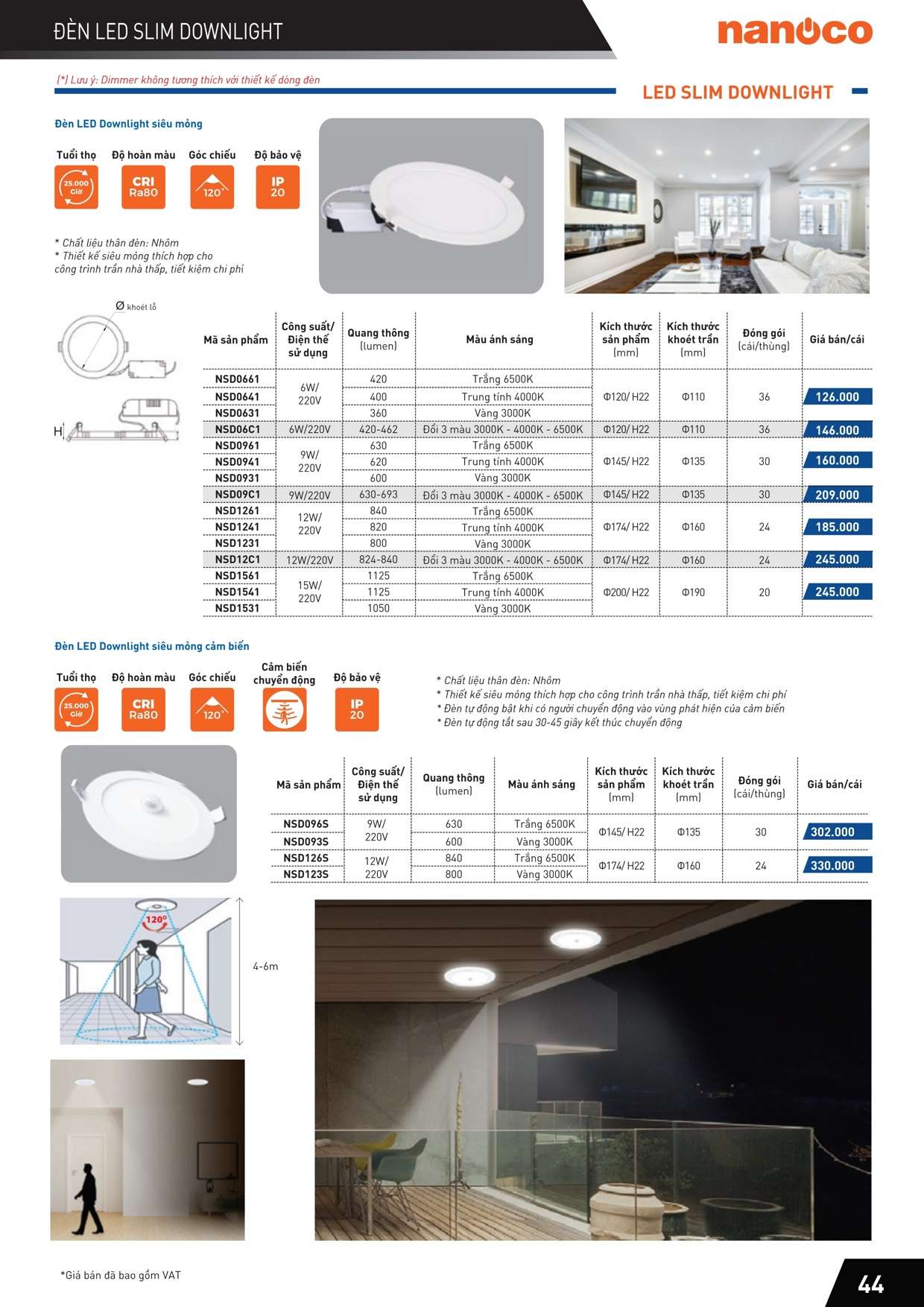 Catalogue Bảng giá Máy bơm nước Panasonic và Nanoco46
