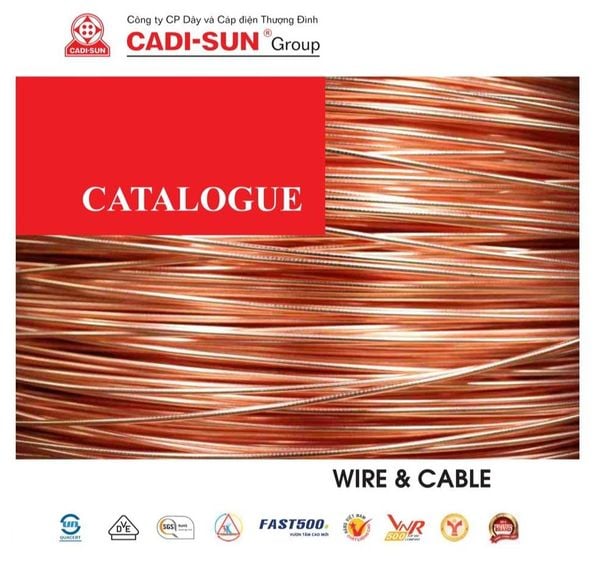 Catalogue dây cáp điện Cadisun