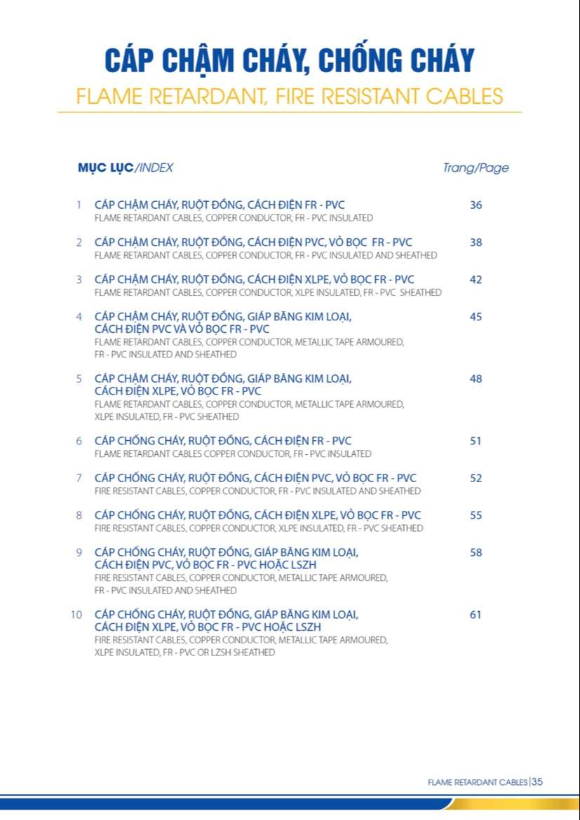 Catalogue Cáp điện lực hạ thế Lion Daphaco - Trang 35