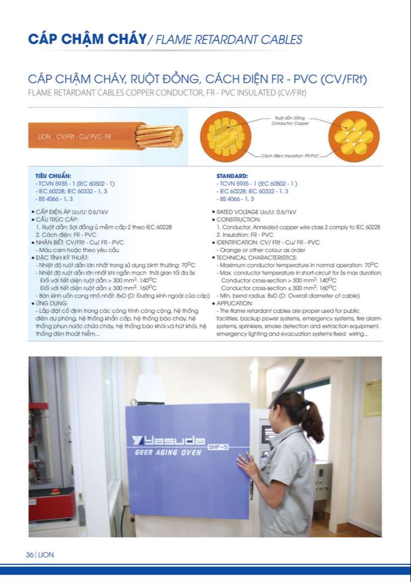 Catalogue Cáp điện lực hạ thế Lion Daphaco - Trang 36