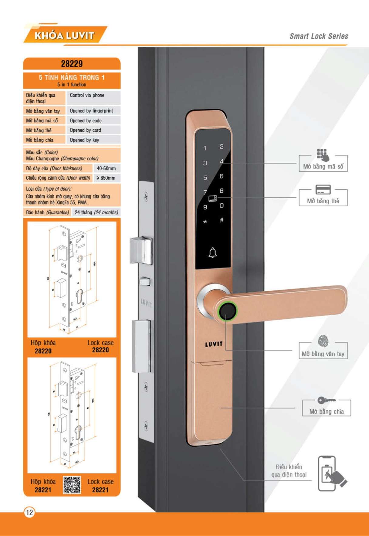 Catalogue Hệ thống khóa cửa đi (Hợp kim) Việt Tiệp - Trang 34