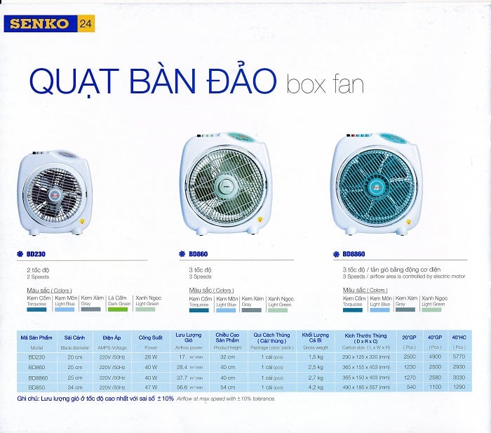 Catalogue quạt Senko - Trang 24