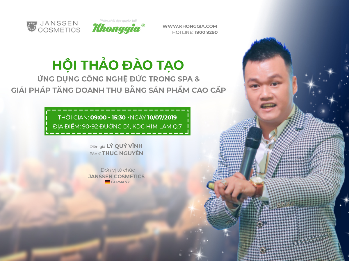 HỘI THẢO ĐÀO TẠO ỨNG DỤNG CÔNG NGHỆ ĐỨC TRONG SPA & GIẢI PHÁP TĂNG DOANH THU BẰNG SẢN PHẨM CAO CẤP