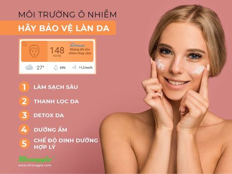 DA VẪN KHỎE ĐẸP BẤT CHẤP Ô NHIỄM MÔI TRƯỜNG