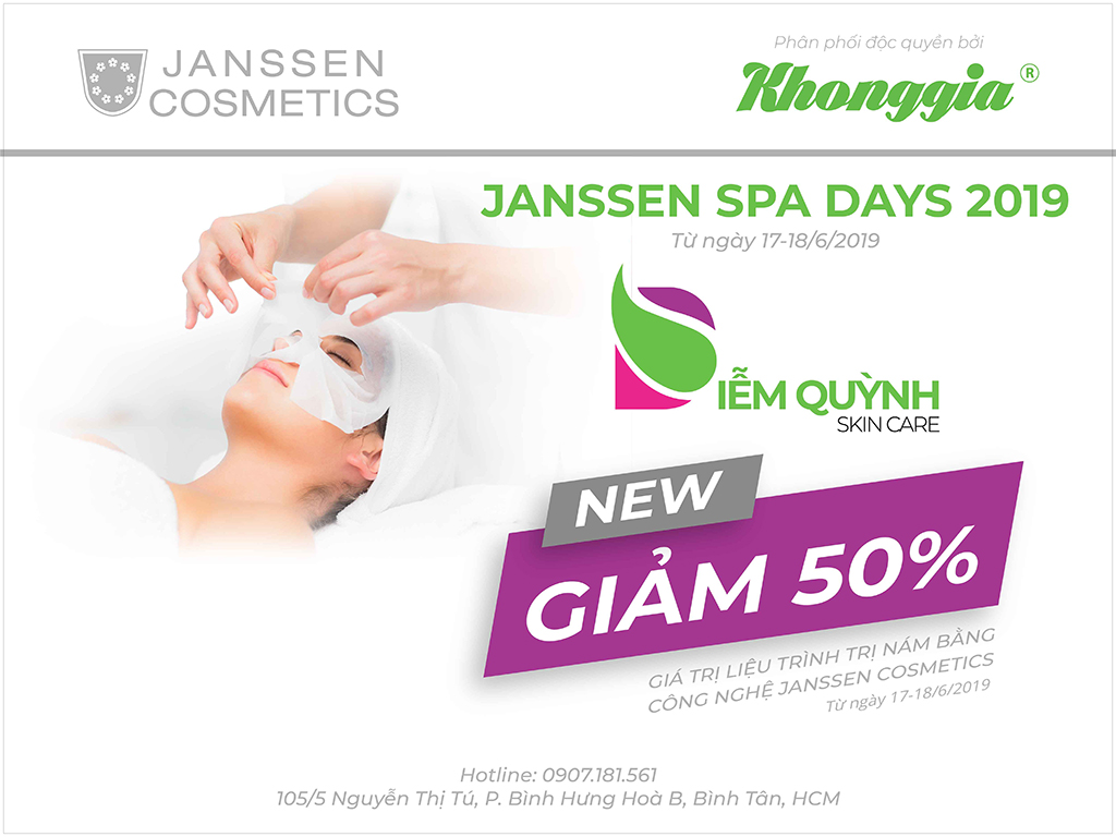 NGÀY HỘI BÁN HÀNG JANSSEN SPA DAYS 2019 TẠI SPA DIỄM QUỲNH